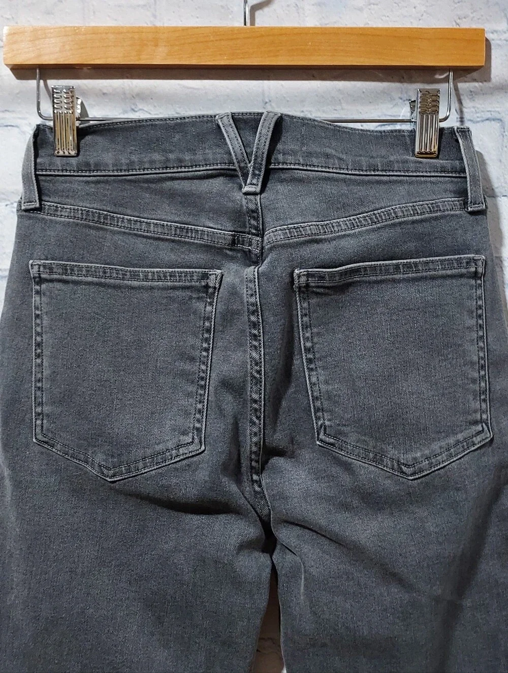 Veronica Beard Jeans 26/2 Debbie Skinny High Rise 5 Button Fly Distressed Hem